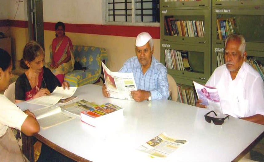 Senior citizens at Apla Ghar old age home