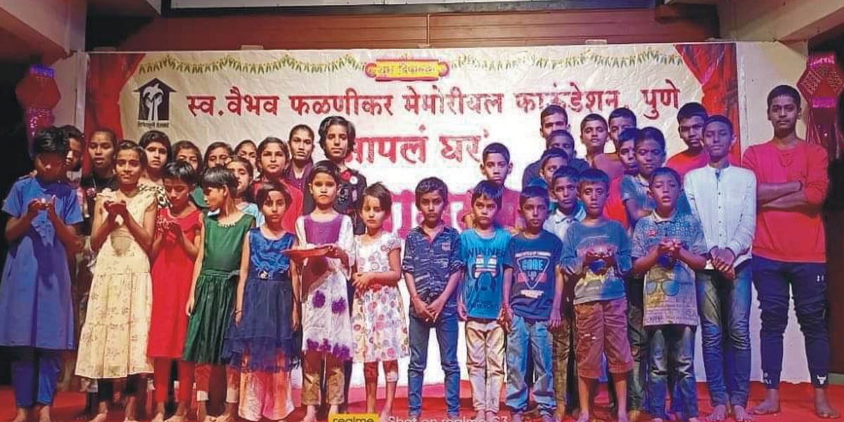 Kids celebrating cultural  activities at Apla Ghar