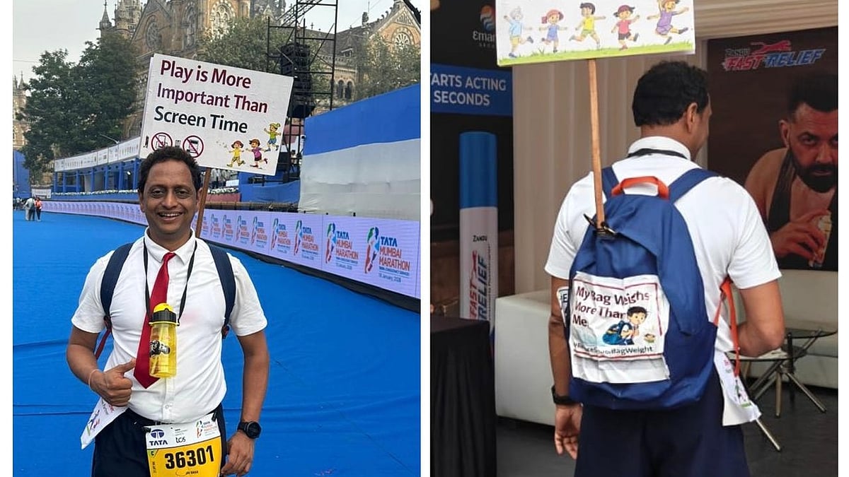 Navi Mumbai Professionals Run Themed Half Marathon At Tata Mumbai Marathon 2026 To Spread Social...