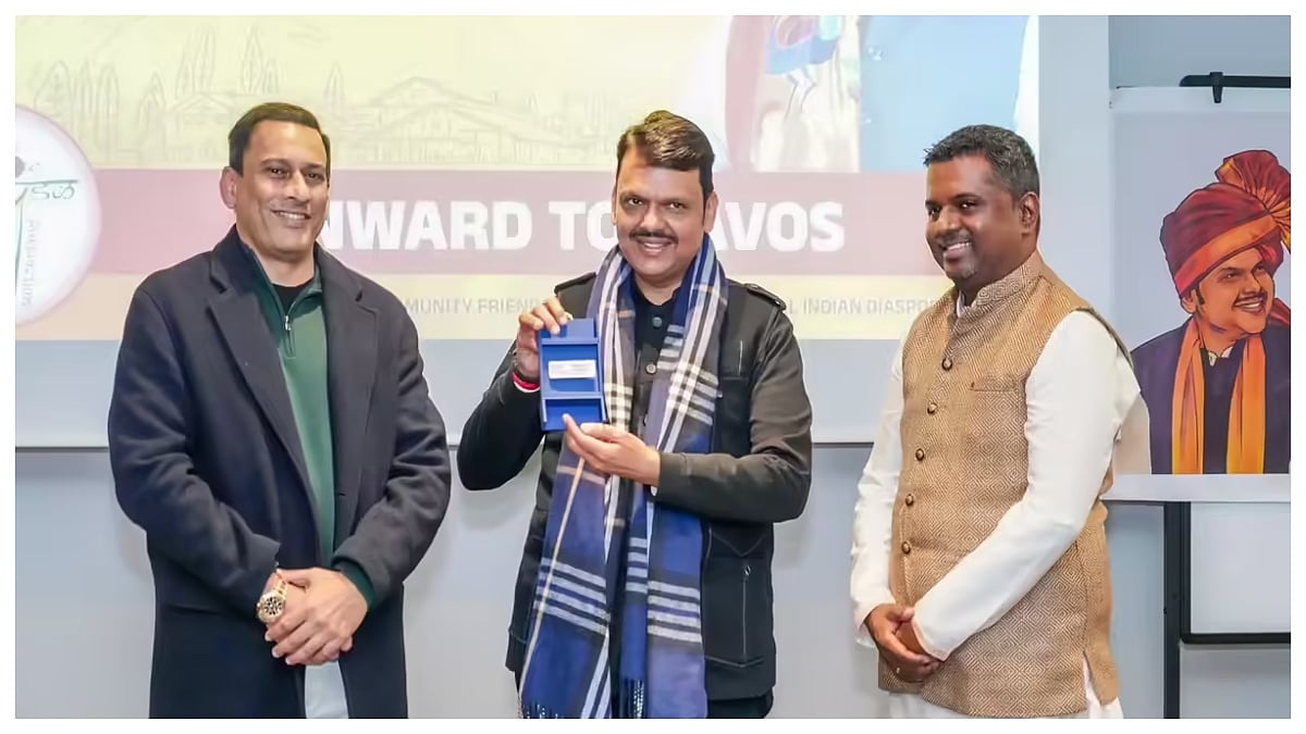 Maharashtra State Song Rings Out In Davos, CM Devendra Fadnavis Lauded By Diaspora, Outlines Mumbai’s World-Class Vision 