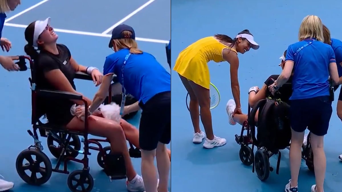 Australian Open 2026: Tennis Match Takes Shocking Turn As Marina Stakusic Leaves Court In Wheelchair After Suffering Painful Cramp; VIDEO 