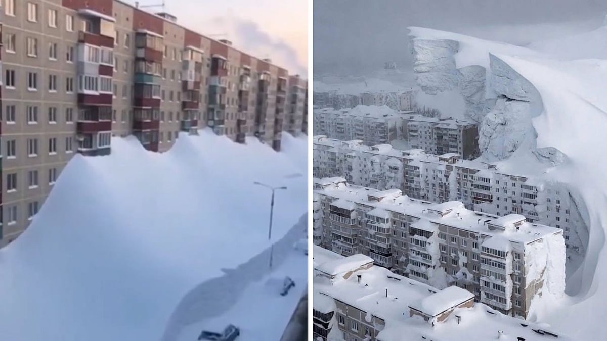 Viral Videos Show Two-Storey Buildings Buried In Snow, Cars Trapped In Russia’s Kamchatka...