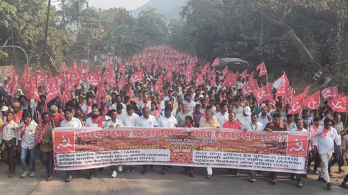 CPI(M) Long March Reaches Palghar, Warns Of Escalation To Mumbai Over Land, MGNREGA & Labour Codes
