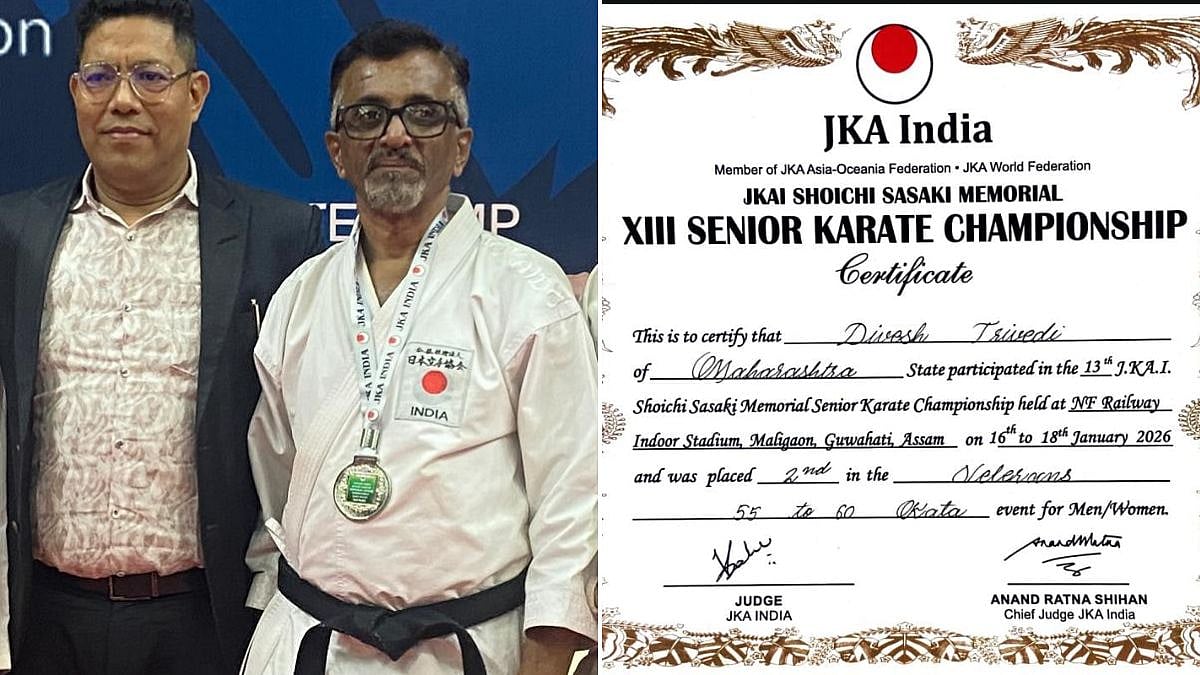 Western Railway Officer Divesh Trivedi Wins Silver At National Senior Karate Championship 