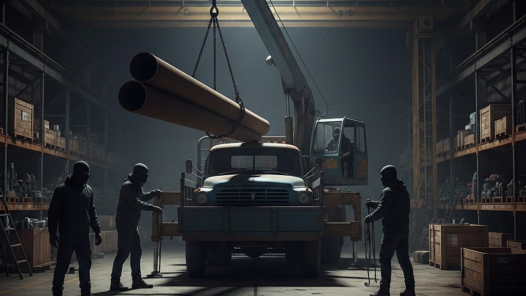 MP News: Thieves Drive Hydra Crane & Trucks To Steal ₹15 Lakh Worth Pipes Meant For Government...