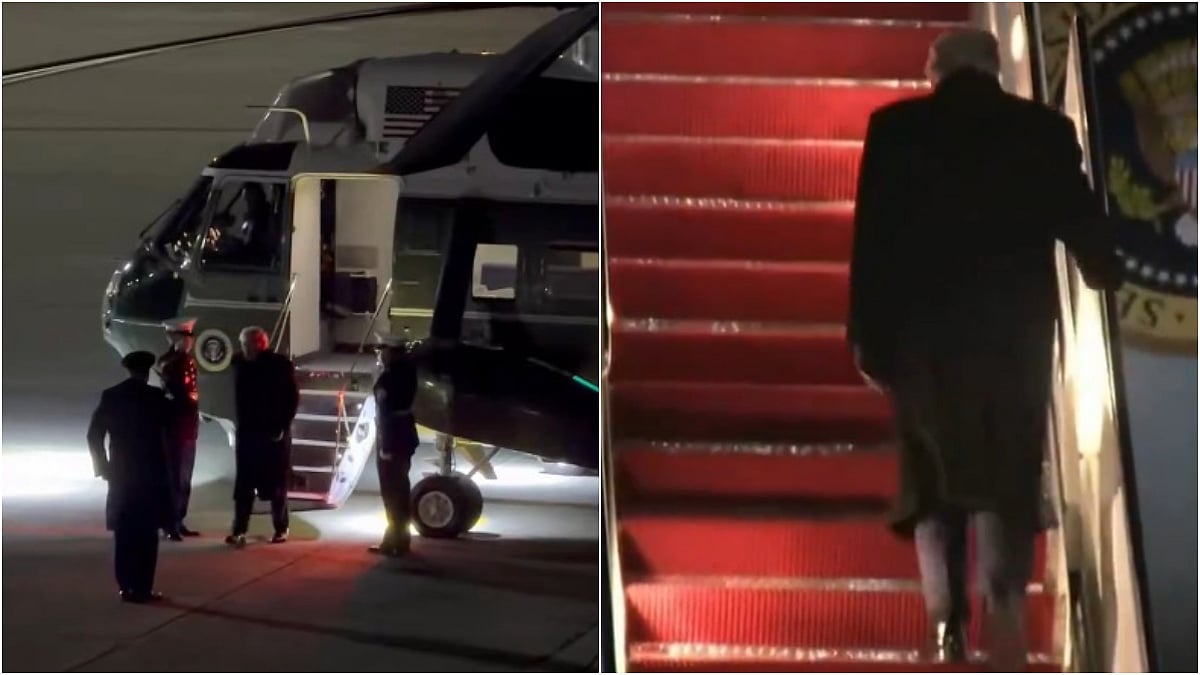 US President Donald Trump's Air Force One Plane Heading To Davos Returns After Technical Snag Mid-Air: Reports 