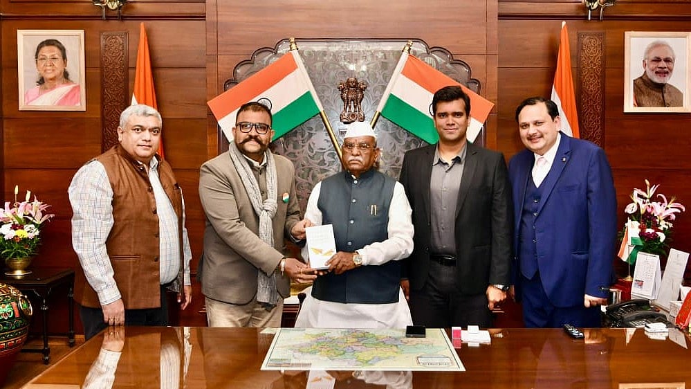 Governor of Rajasthan Hari Bhau Bagde Releases Book “Startup Theories, Examples and Activities” at Lok Bhavan, Jaipur