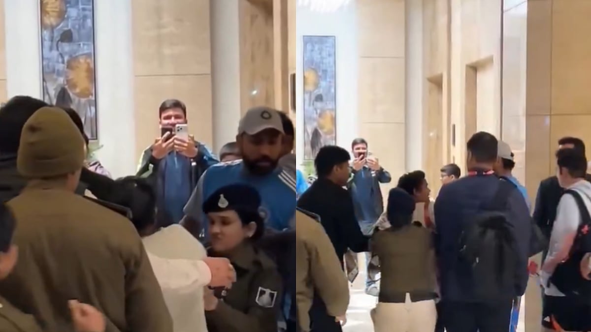 Shocking Scenes! Rohit Sharma Stunned As Woman Breaches Security & Grabs His Hand To Seek Help For Ailing Daughter; Video 