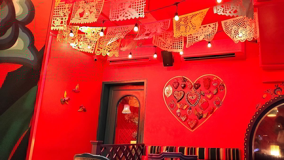 The red decor. In Mexico, red is more than just a colour, it's a symbol of life, love, and pride.