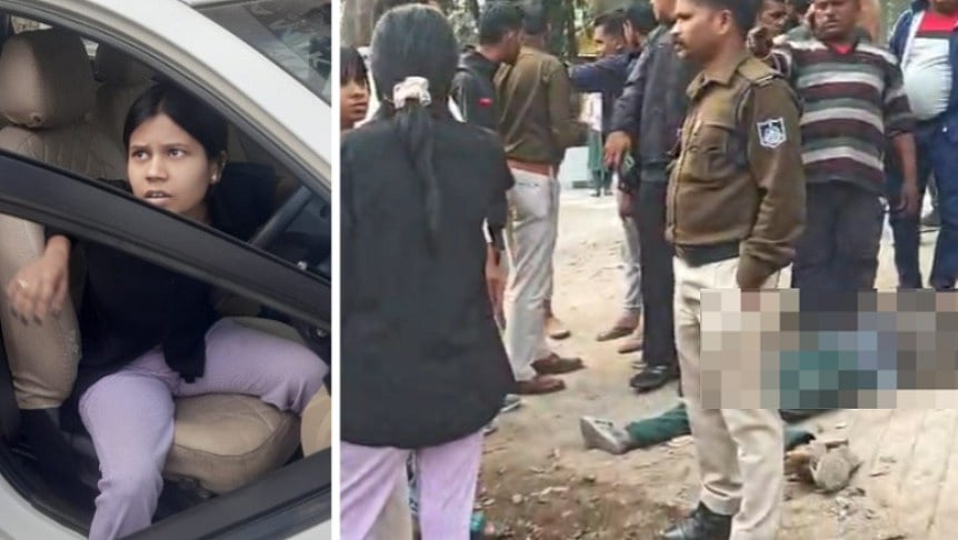 MP News: Woman Rams Speeding Car Into Passerby In Jabalpur, Caught By Locals -- VIDEO