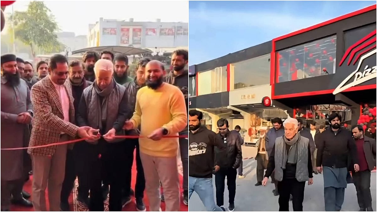 Major Embarasment For Pakistan FM Khawaja Asif As He Inaugurates 'Unauthorised' Pizza Hut Store In Sialkot; Company Files Complaint After Videos Go Viral 