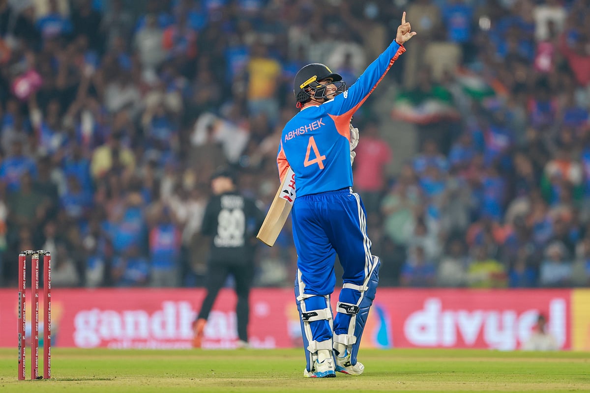 IND Vs NZ 1st T20I: Abhishek Sharma Warms Up For ICC T20 World Cup, Smashes Hat-Trick Of Fours To Reach Half-Century 