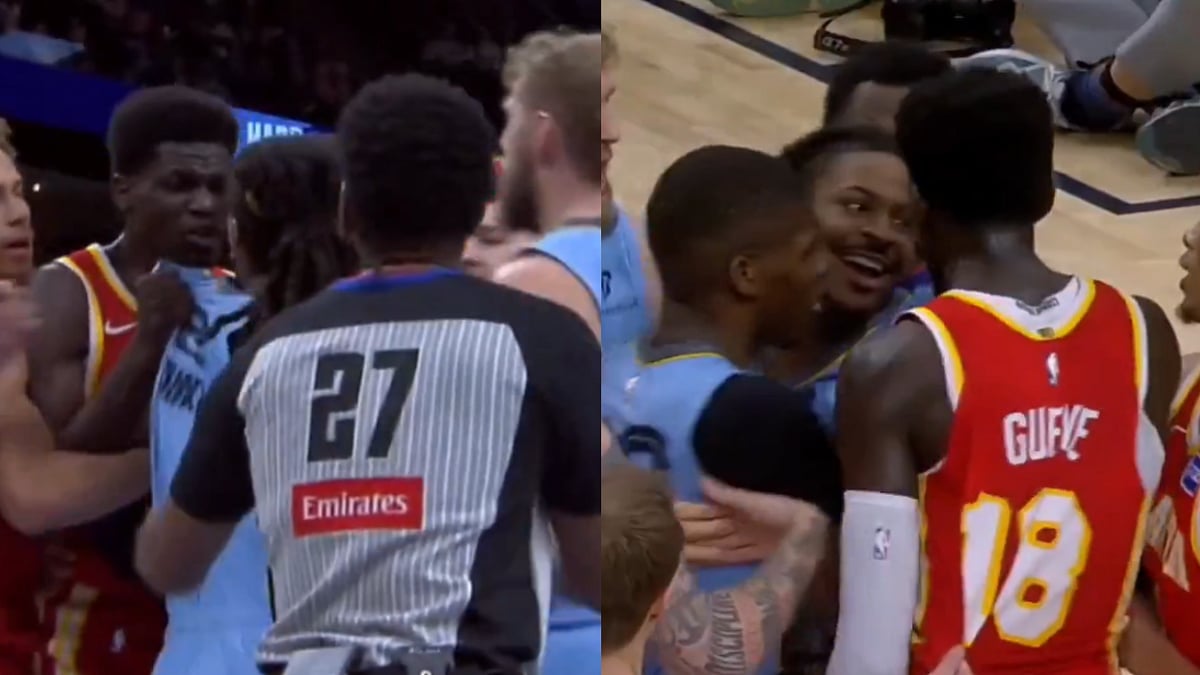Tensions Flare! Ja Morant Sparks Brawl With Mouhamed Gueye During Intense Grizzlies-Hawks NBA Game; Video 