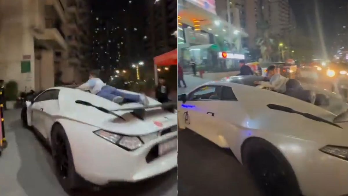 'Baccha Hai, Khilona Nahi': Noida Influencer Performs Luxury Car Stunts With Child On Roof - Watch Viral Video 