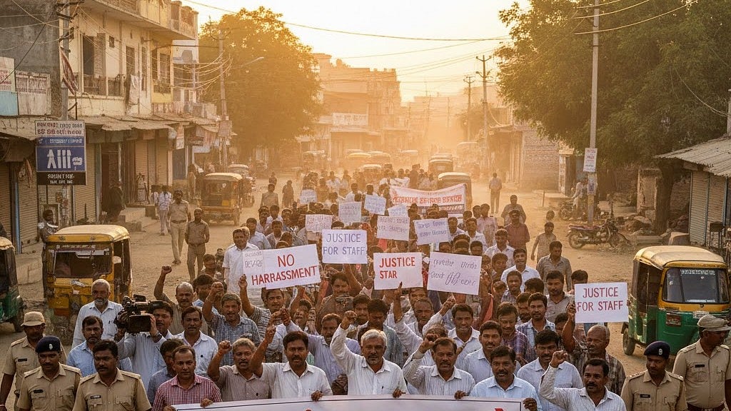 MP News: Staff Accuse District Panchayat Chief Of ‘Harassment’, March In Protest