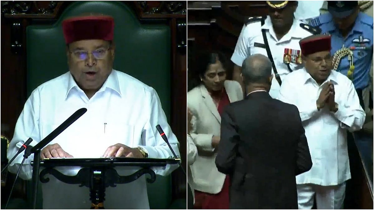 High-Voltage Drama In Karnataka Assembly! Governor Thawar Chand Gehlot Walks Out Without Completing Address; VIDEO 