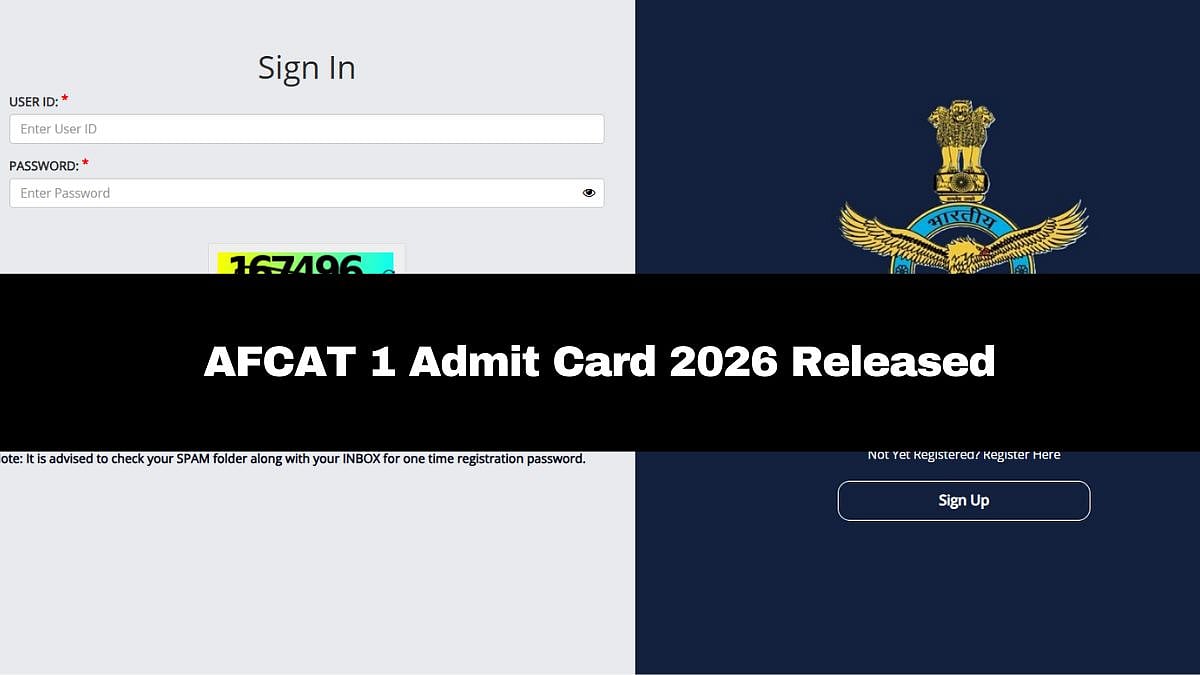 AFCAT 1 Admit Card 2026 Issued At afcat.edcil.co.in; Here's How To Download 