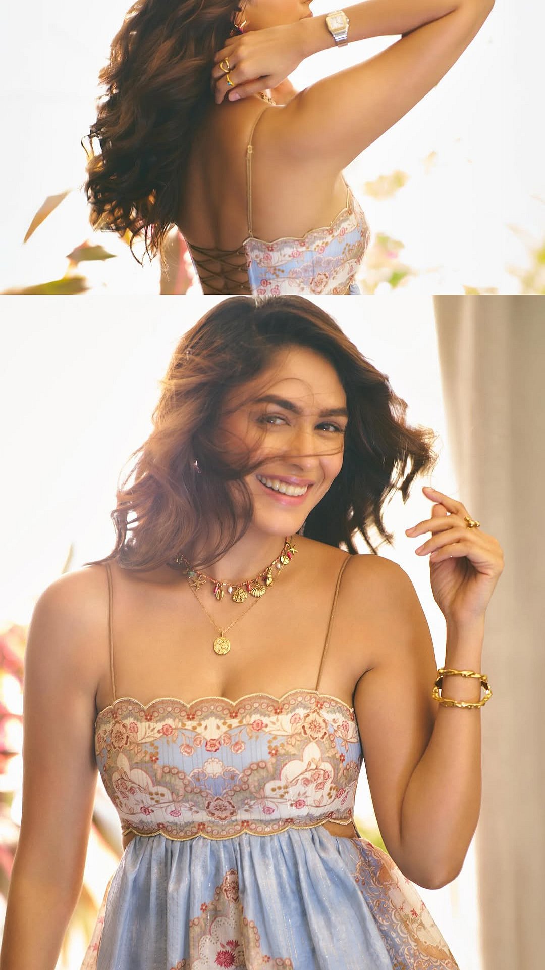 Mrunal Thakur Slays Effortlessly In This Silk Maxi Dress Worth ₹125,900- Check Pics