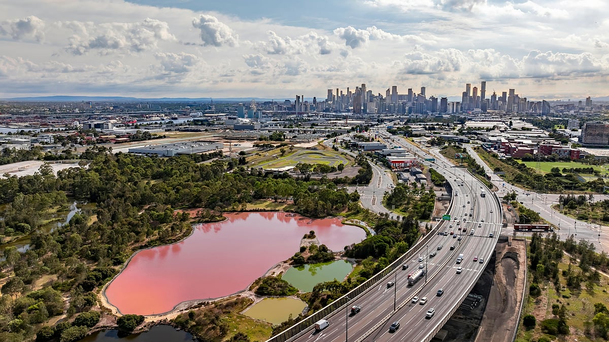 Pink Lake of Australia