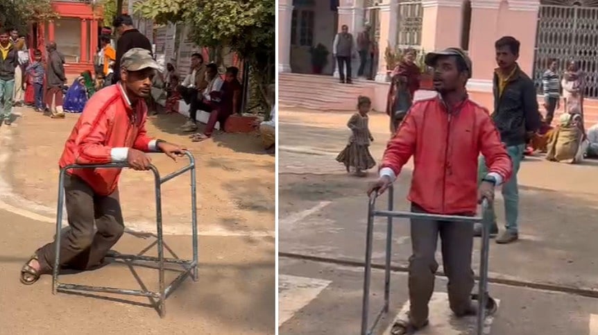 MP News: ‘Main Khud Scindia Ji Se Milne Jaunga’ Physically Challenged Man Protest Over Two-Year...