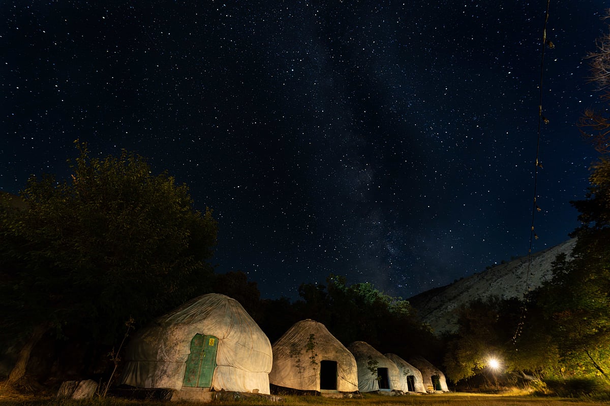 Watching the milky way in Uzbekistan 