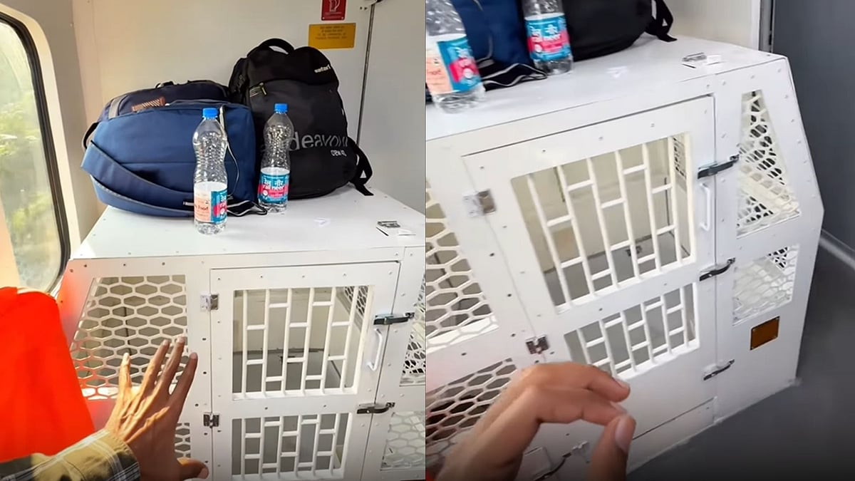 'Bacchon Ko Cage Me Kyu Rakhe?': Video Of Pet Box Facility In Vande Bharat's Sleeper Train Sparks Debate On Internet 