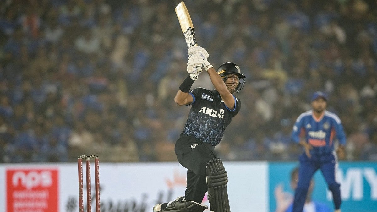 IND Vs NZ 2nd T20I: Ball Lost In Raipur As Rachin Ravindra Smashes Harshit Rana For 91 Metre Six 