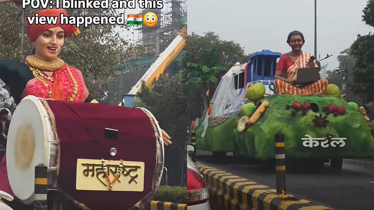 Republic Day 2026 Parade: Man Captures Tableau Heading Towards Rashtrapati Bhavan In Spoiler Alert Video; Says, 'Maharashtra Looks So Good' 