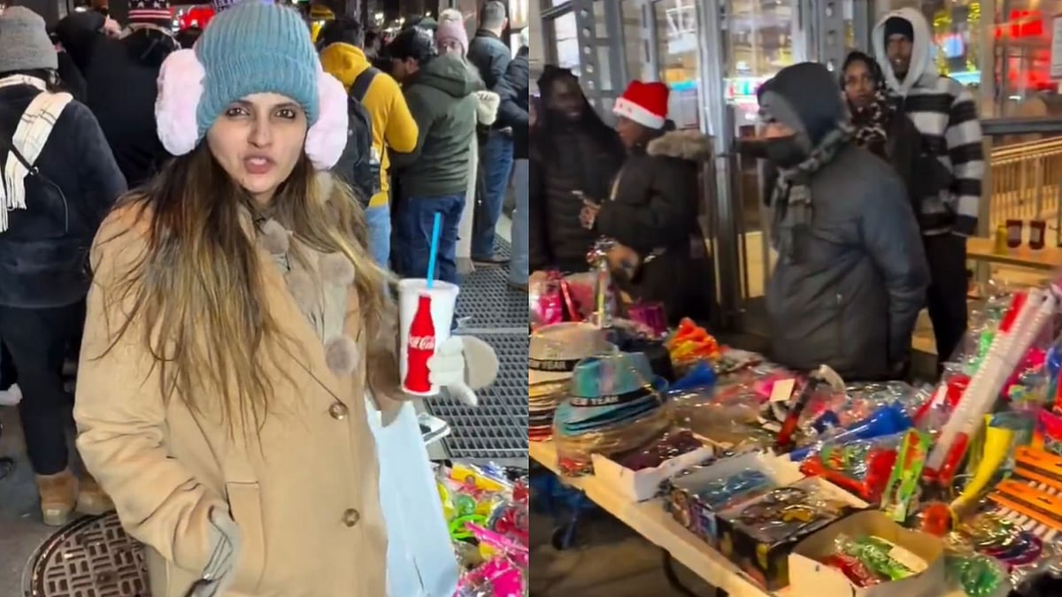 'Ghante Ka New York': Woman Shows Hawkers Selling Clothes, Food & Essesntials India-Style, On Streets Of Times Square - Video 
