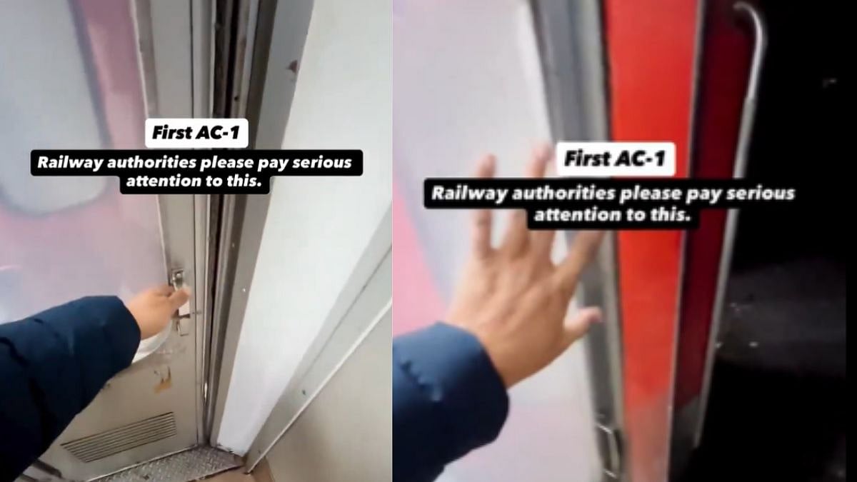 Video: YouTuber Shows AC Compartment Door Opening Just Next To Train Gate; Railways Reacts