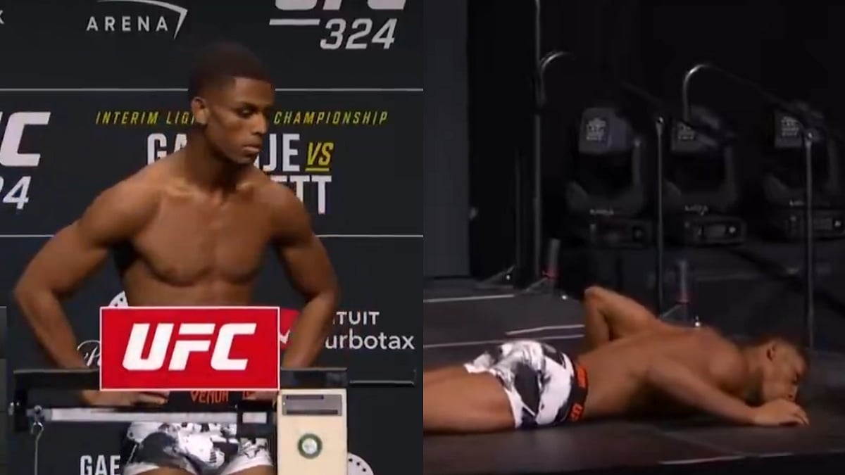 UFC Fighter Cameron Smotherman Collapses After Making Weight At UFC 324 Weigh-Ins In Las Vegas; Video 