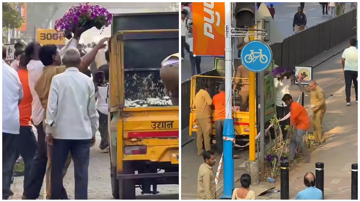 Pune No More Green: PGT 2026 Beautification Vanishes Soon As Potted Plants Removed Along The Route |...