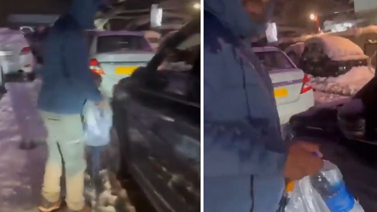 Himachal Pradesh: Video Shows Frustrated Tourists Stranded In 8-km Traffic Jam Amid Heavy Snow In...