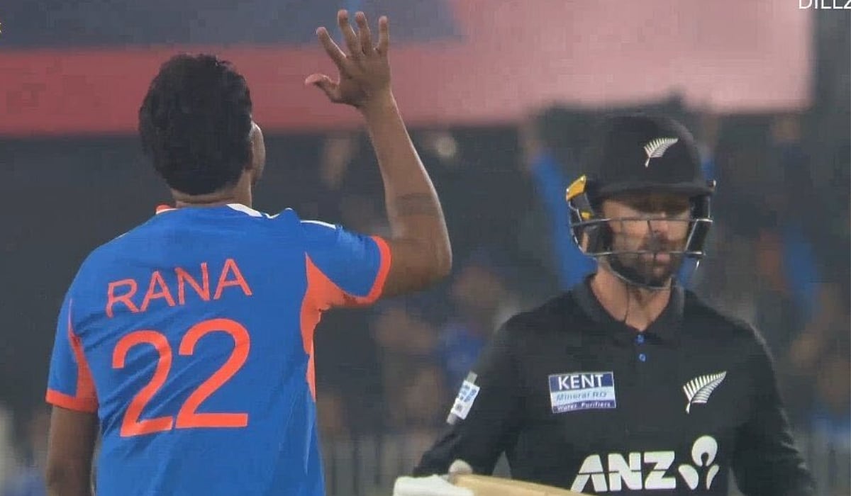 Harshit's Bunny: Rana Gets Rid Of Conway For 5th Time In IND Vs NZ 3rd T20I As Hardik Grabs A Screamer | VIDEO 