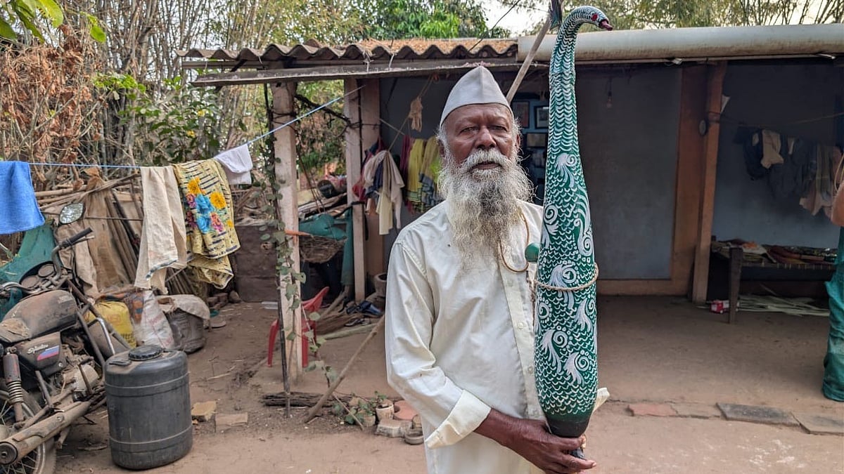 Tarpa Maestro Bhiklya Dhinda From Palghar’s Remote Walvanda Village To Receive Padma Shri For Tribal Art Service 