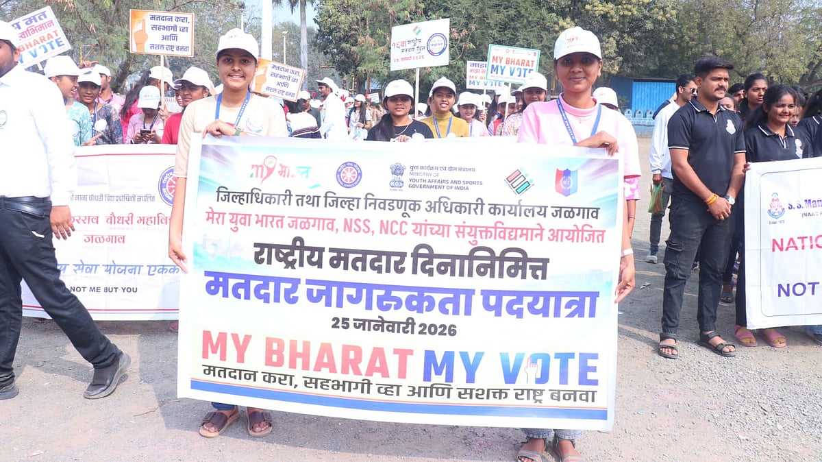 Jalgaon: Youth-Led Voter Awareness Rally Held On National Voters’ Day