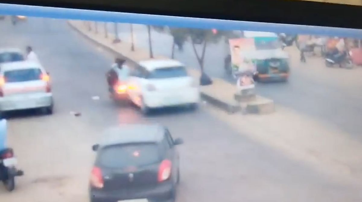 VIDEO: Woman Cop Dragged 500 Metres By Speeding Car During Drunk-Driving Check In Telangana's Ranga...