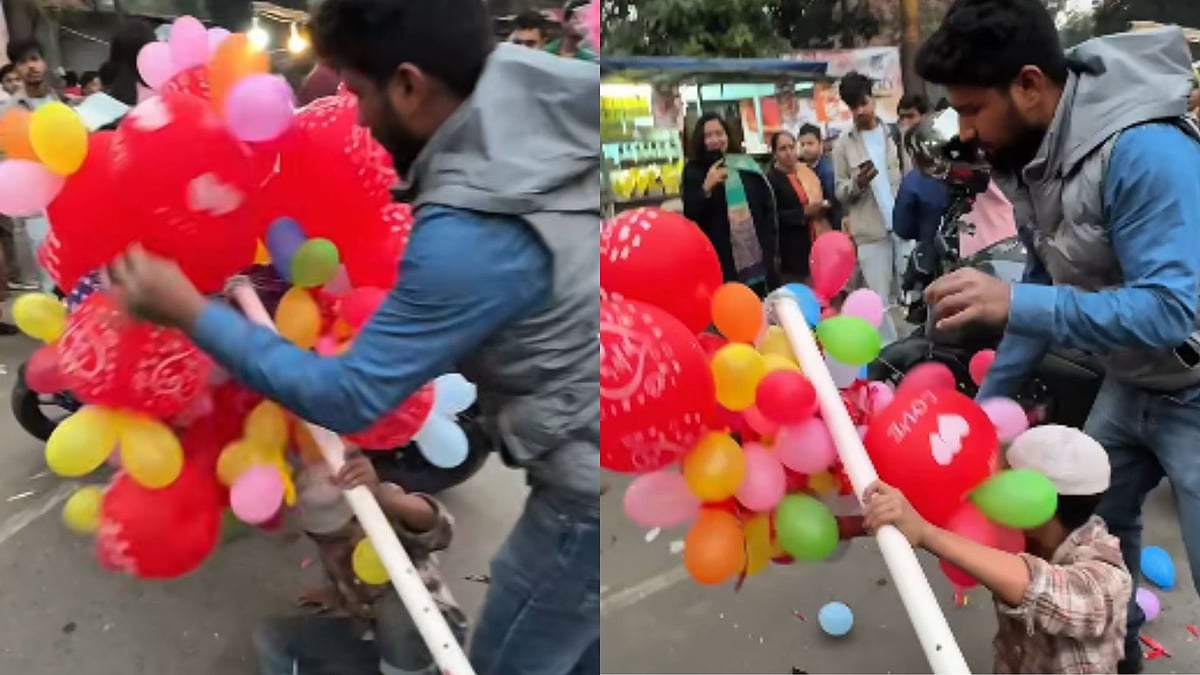 Fact Check: Viral Video Claims Indian Man Bursting Child’s Balloons; Full Clip Reveals Truth