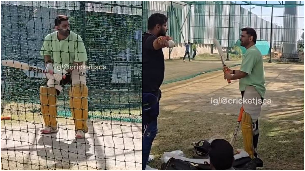 MS Dhoni Begins Batting Practice Ahead Of IPL 2026 As CSK Eye Sixth Title