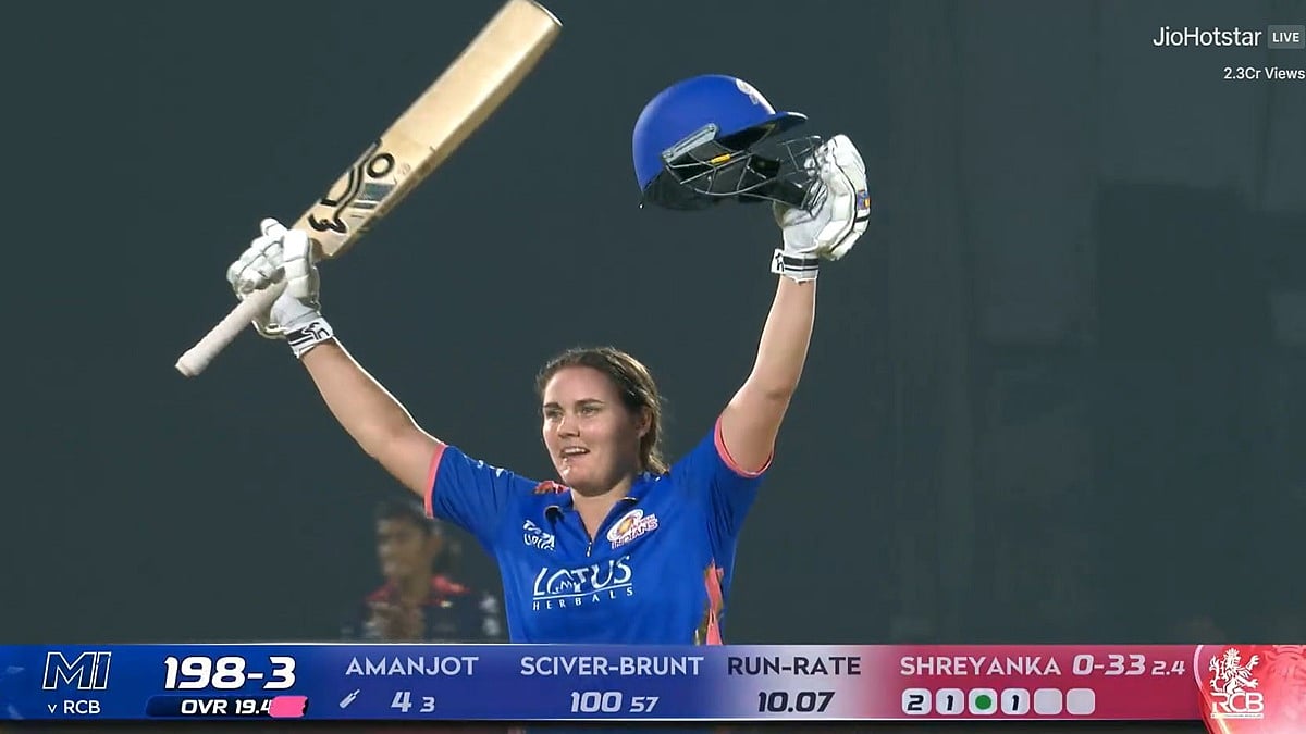 Nat Sciver-Brunt Scripts History With First-Ever Century Of WPL During MI Vs RCB Match In Vadodara | Watch VIDEO 