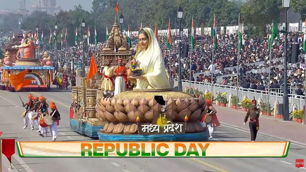 Madhya Pradesh Tableau Showcases Devi Ahilyabai Holkar's Ideas Of Vigilant Governance, Spiritual...