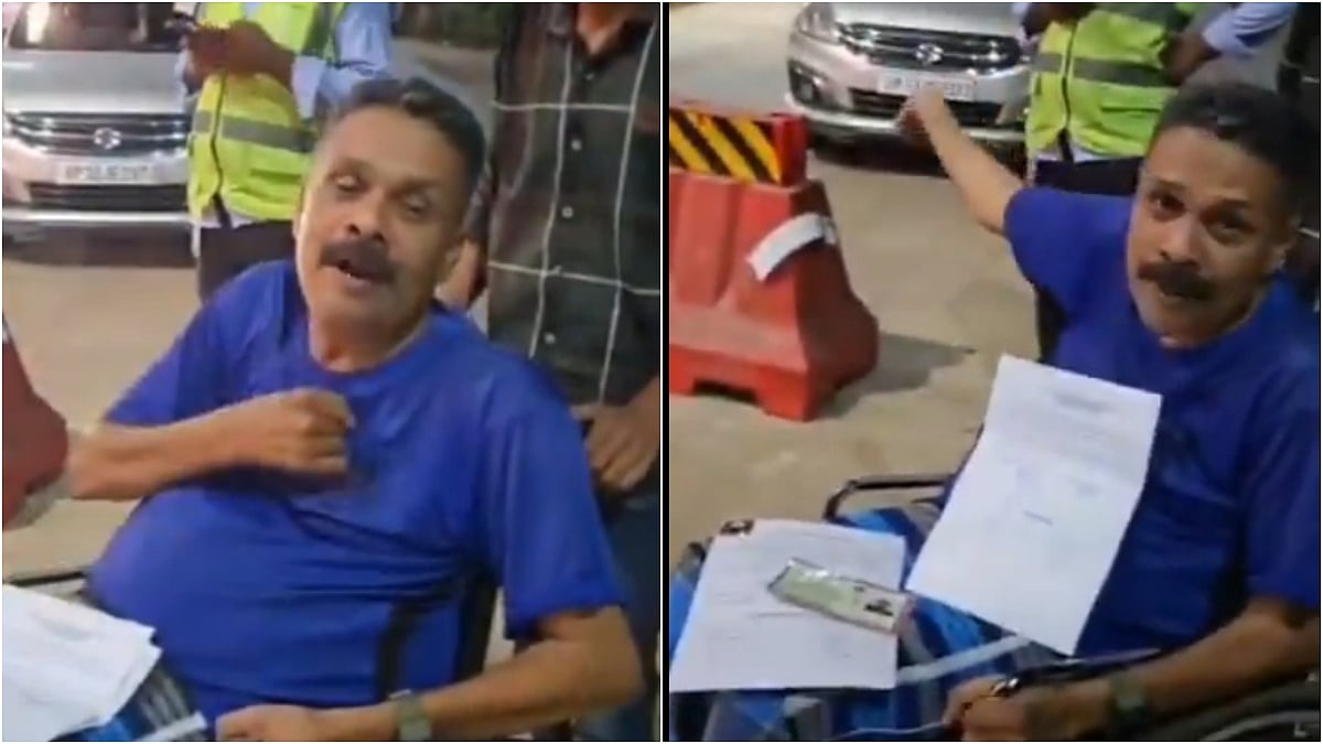 Wheelchair-Bound Ex-Army Commando Says He Was Stopped At Karnataka Toll Plaza Despite Relevant Documents, Staff Issues Apology; VIDEO 