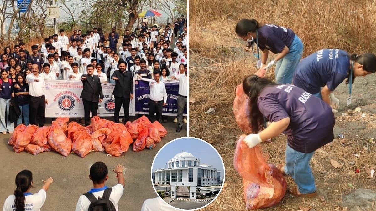 Navi Mumbai News: NSS Students And NMMC Officials Collect 900 Kg Waste During Cleanliness Drive At Parsik Hill 