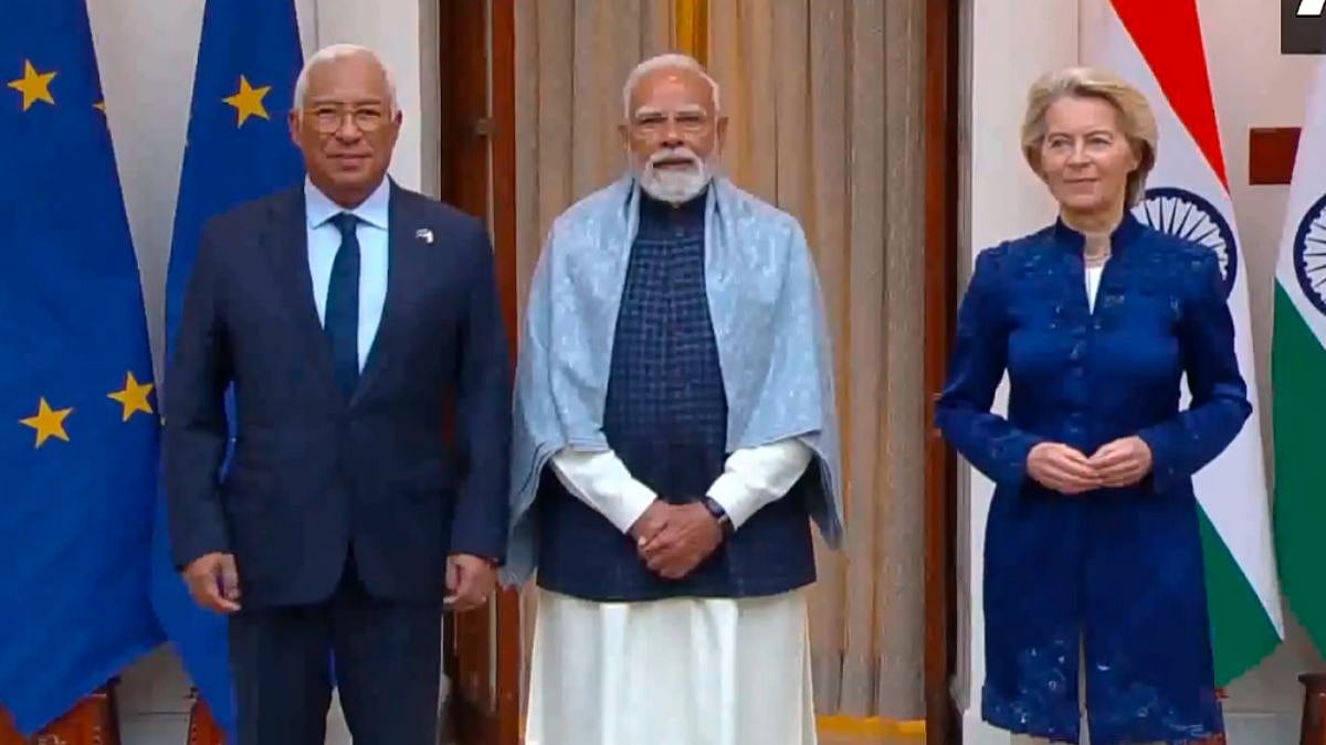 PM Modi Holds Bilateral Talks With EU Presidents Antonio Luis Santos Da Costa, Von Der Leyen Ahead...