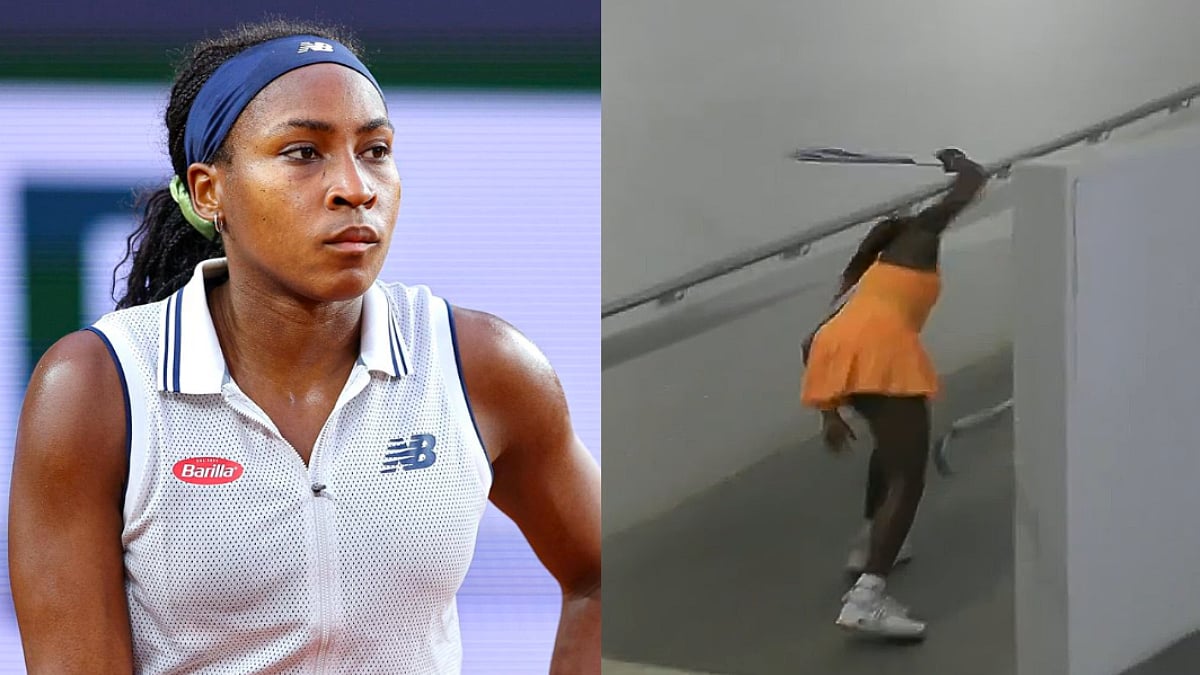 Angry Scenes! Coco Gauff Smashes Racket In Frustration After Australian Open 2026 Quarterfinal Loss To Elina Svitolina; VIDEO 