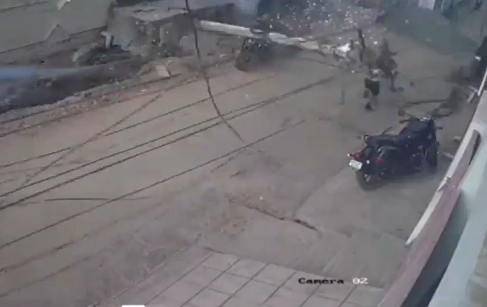 VIDEO: Schoolboy Narrowly Escapes Death As Electric Pole Collapses In AP’s Kurnool