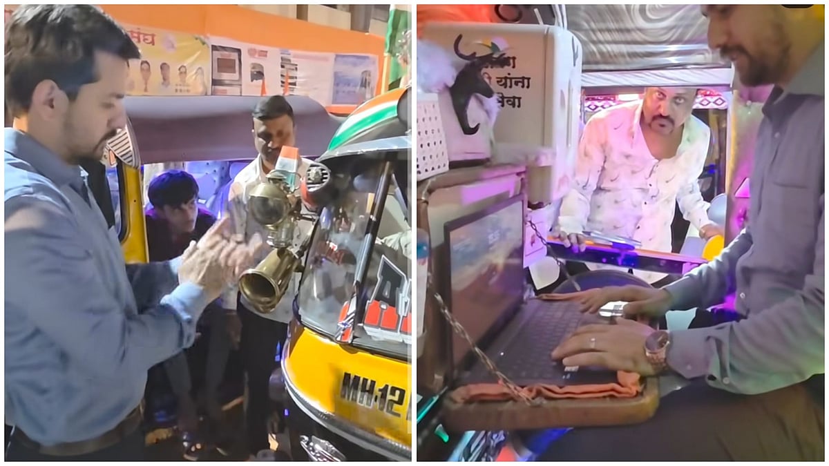 This Pune Auto-Rickshaw Starts With A Clap, Has AC, Fridge & Laptop Inside; WATCH VIDEO