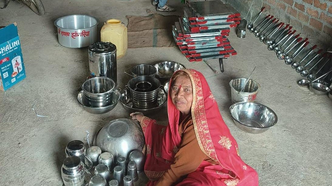 Ladli Behnas Buy Utensils for Community Hall