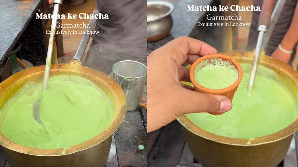 'Chacha Ki Matcha': Video Of Lucknow Man Selling Green Chai In Kulhad Goes Viral; Netizens Say 'Yahi...