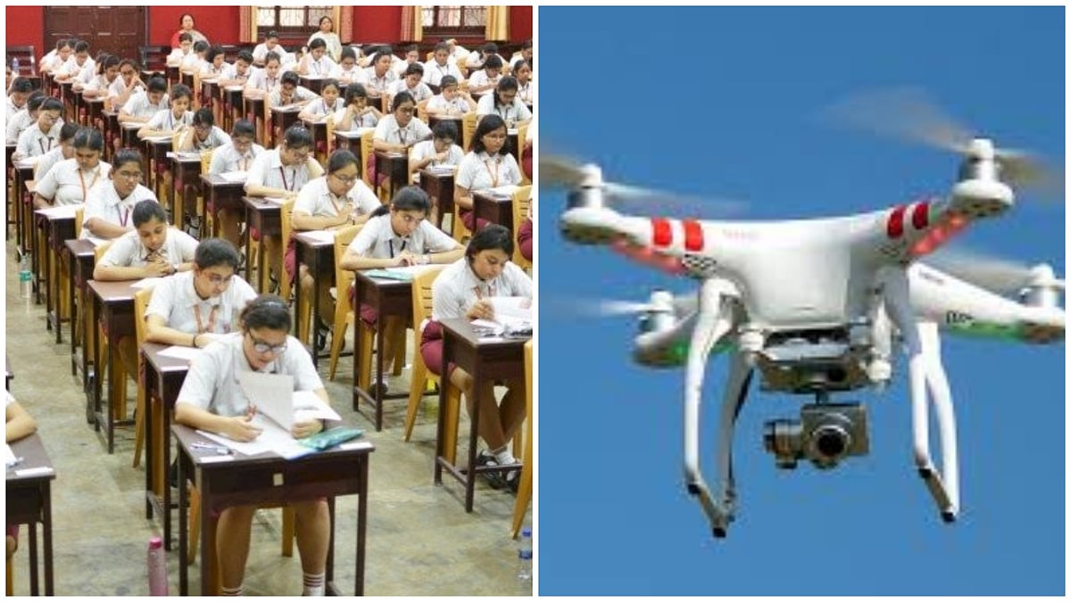 Strict Surveillance Using Drones And Live Streaming For 'Copy-Free' Exams In Jalgaon District